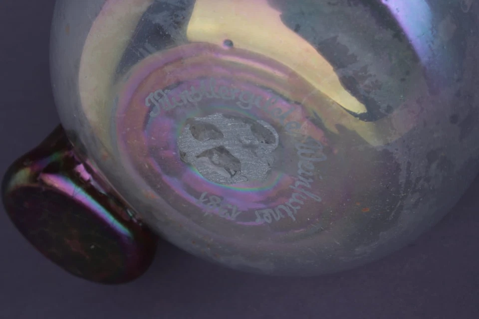 Künstlergilde Weinfurtner Glas Vase Kunstglas Studioglas - Bild 3 von 3