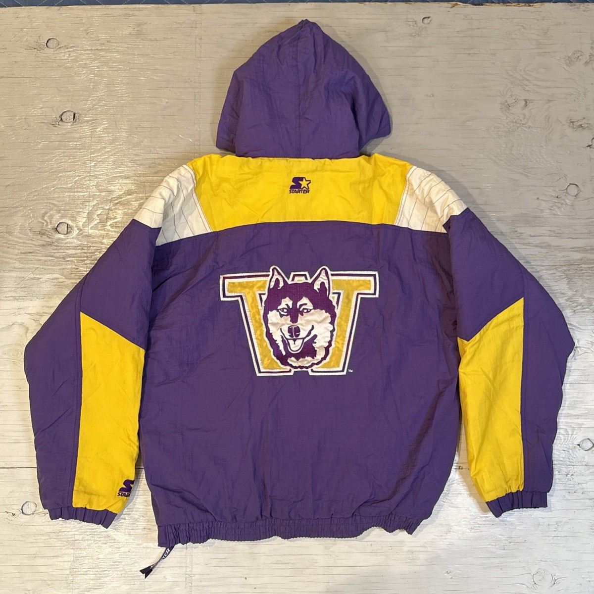 VTG 90s Starter University of Washington Huskies Pullover 1/2 Zip