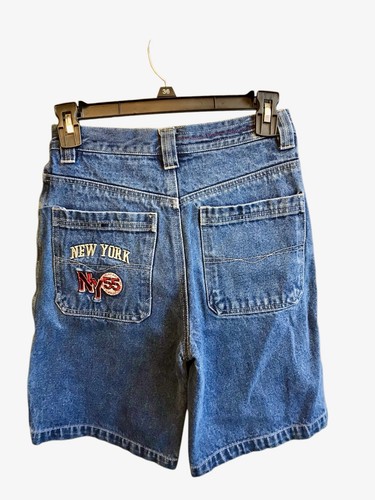 VTG Urban XS Size 12 Youth Denim New York D55 Shorts - Picture 2 of 6