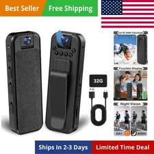 4K WIFI Camcorder Mini Body Camera Audio Recording DVR HD Police Body Worn Cam