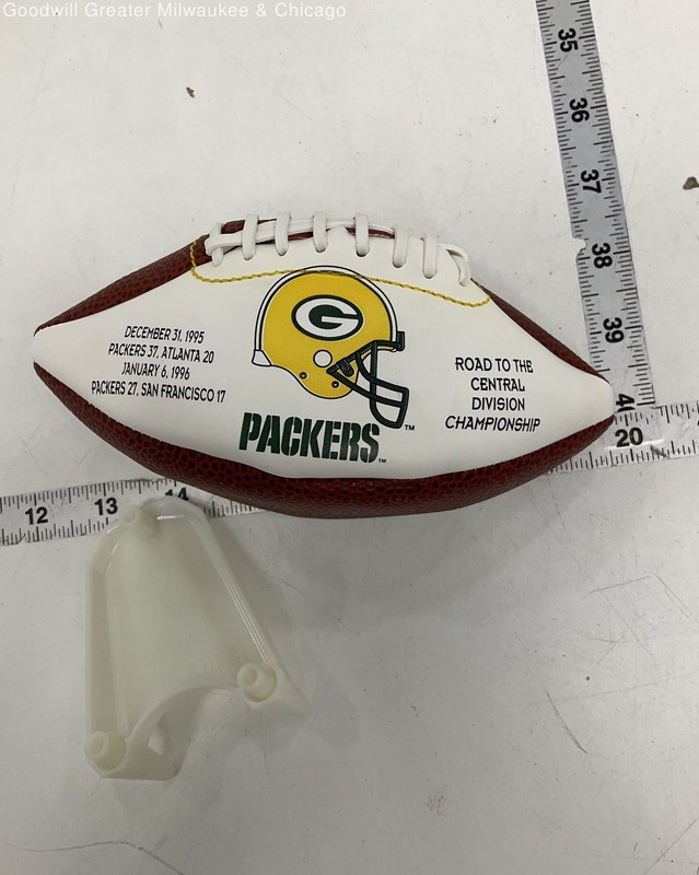 Vintage Greenbay Packers Football w/Kicking Holder NIB