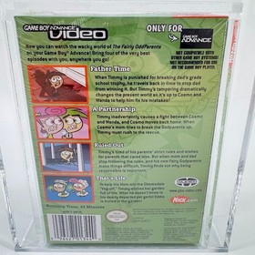 VGA Graded 85+ NM Sealed Game Boy Advance Video The Fairly Odd Parents Volume 2