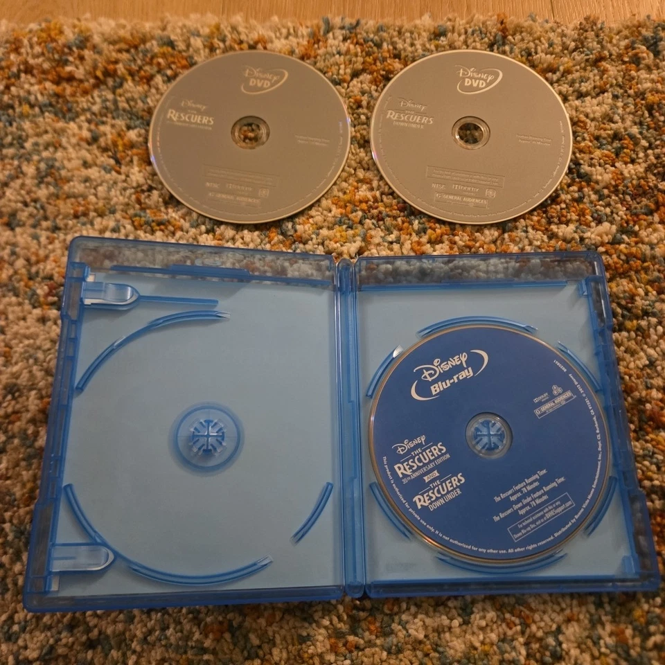 The Rescuers: 2-Movie Collection (3-Disc Blu-Ray/DVD, 2012) 35th Anniversary - Image 3 of 3