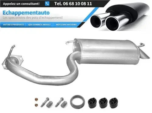 Pot échappement silencieux arrière Toyota Avensis 2.0 TD pour contrôle technique