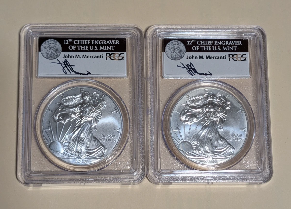 American Eagle MS 70 Graded 2012 Silver Bullion Coins for sale | eBay