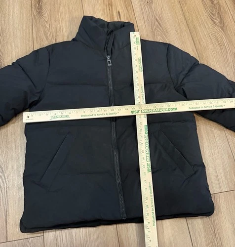 TOPMAN Padded Puffer Black Jacket Men’s Size Large image 2