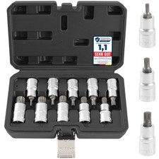 TECPO STECKSCHLÜSSEL-SATZ 1/2 INNEN VIELZAHN NÜSSE M4-M18 STECK NUSS SET