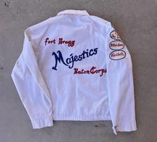 Vintage SportsMaster Jacket Small Majestics Fort Bragg Baton Corps 60s 70s Chain