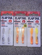 Lot of 3 Packs VMC Pro Flap Tail Jig 1/32, 1/16 oz #4, 6  White Yellow Orange BN