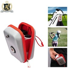 Sleek Silver-Red Hard Shell Case for Rangefinders - Perfect for Golf Enthusiasts
