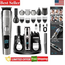 All-In-One Cordless Beard Body Grooming Set with USB Rechargeable Feature