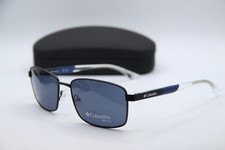 NEW COLUMBIA C127S 004 BLACK BLUE GUNMETAL AUTHENTIC FRAMES SUNGLASSES 59-18