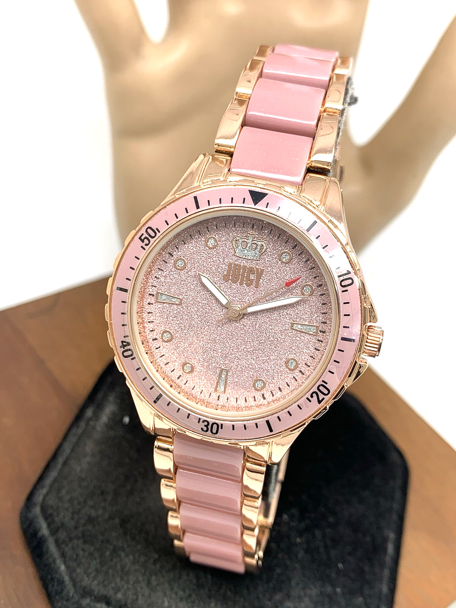 Juicy By Juicy Couture Women's Watch JC/5022 Quartz Pink Rose Gold