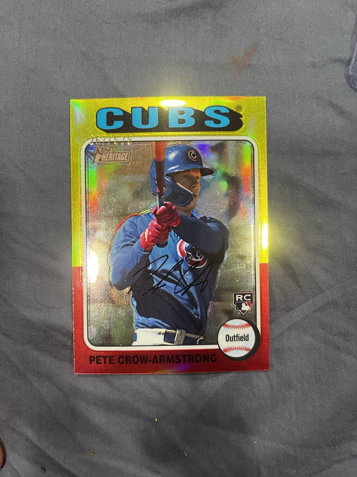 2024 Topps Heritage - Pete Crow-Armstrong #177 Chrome Refractor /575 (RC)