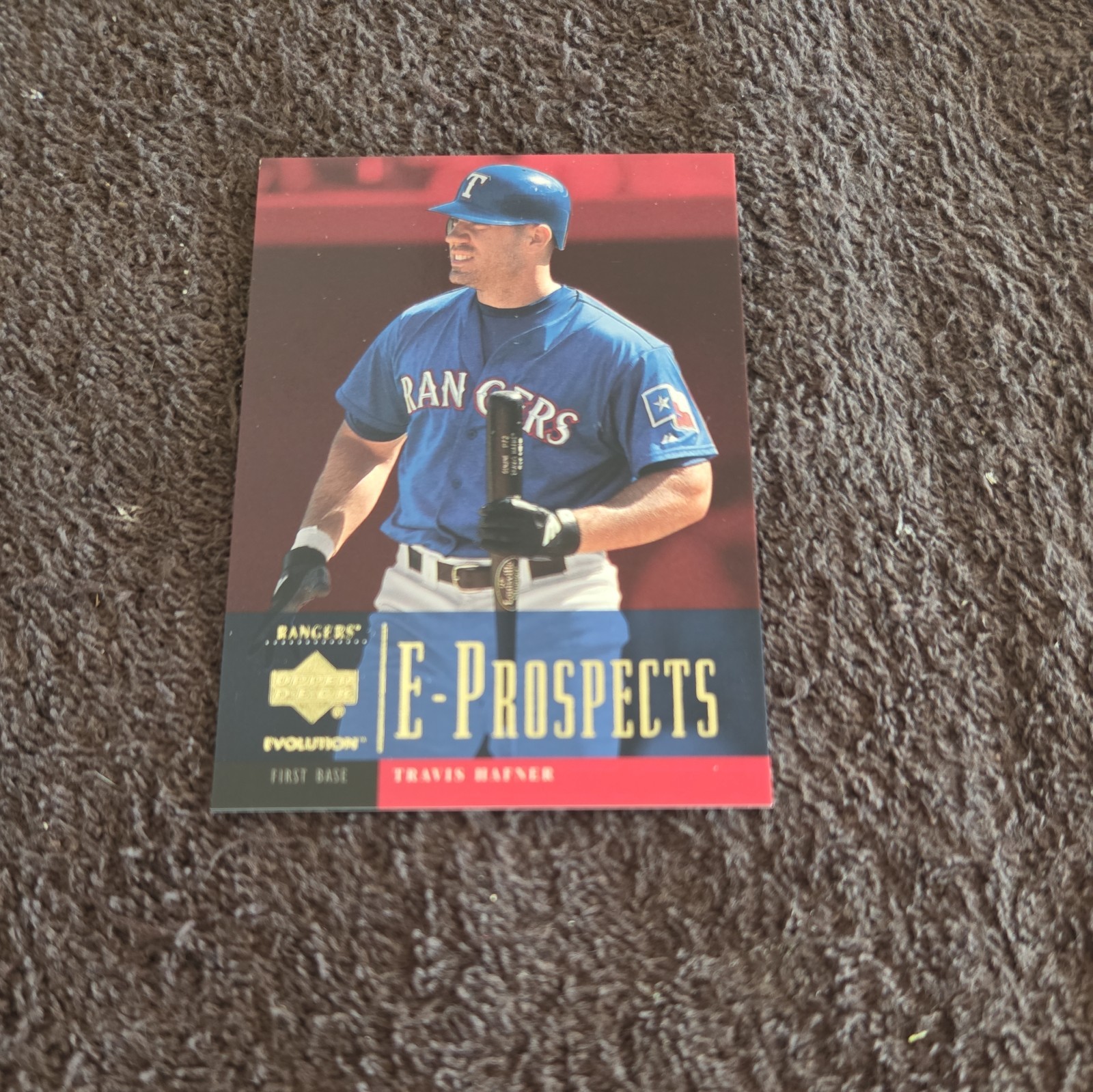 2001 Upper Deck Evolution E-Prospects Travis Hafner Card #286 1265/2250