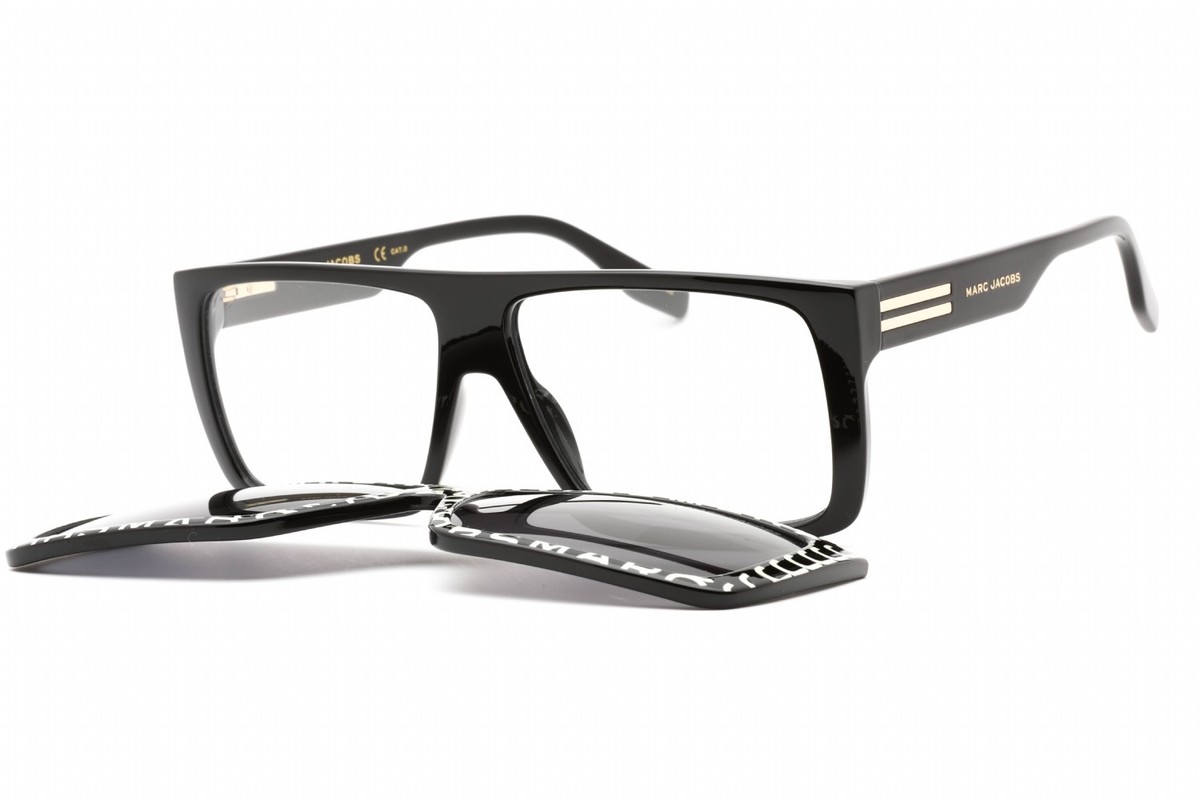 Marc Jacobs Black and White Sunglasses MARC 672/CS New Marc Jacobs MARC 672/CS 003K IR White on Black Pattern  main image 3