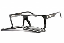 MARC JACOBS MARC 672/CS 03K IR Sunglasses Black White Frame Gray Lenses 58mm