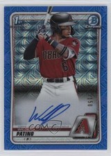 2020 Bowman Chrome HTA Choice Blue Mojo Refractor /150 Wilderd Patino Auto 1k5