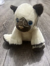 Vintage 2002 Wishpets Siamese Cat Christy Rare Tag Plush