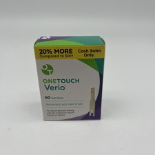 OneTouch Verio Blood Glucose Test Strips - 60 Test Strips - Exp: 02/28/2026