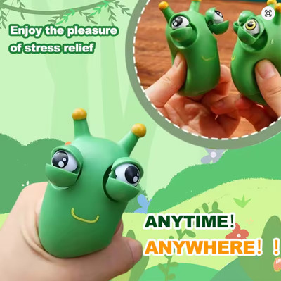 Grüner Frosch Squishy Pop Eye Spielzeug Party Tasche Füller Kinder Squishee Squishi 3 für £10