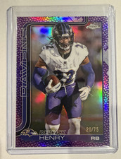2025 Topps Chrome Derrick Henry #25 Purple Pigskin Refractor /75