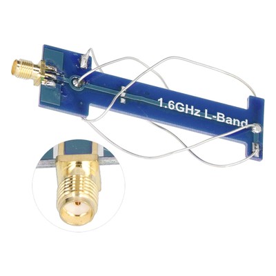 Blue 4 Arm Helical Antenna PCB Wide Range Electronic Component For Position