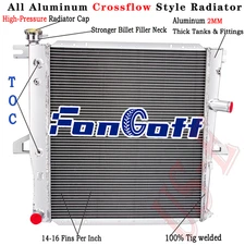 3 Row Aluminum Radiator For 1998-2010 Ford Explorer Ranger Mazda Mercury 4.0L V6