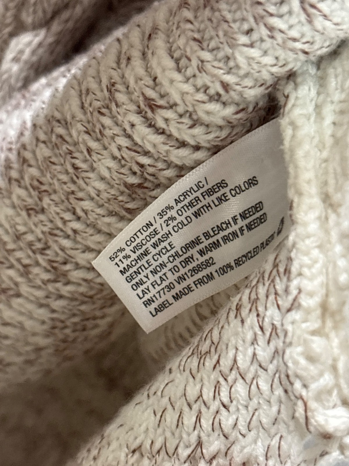 Knox Rose Beige Brown Patchwork Cold Shoulder Cab… - image 4