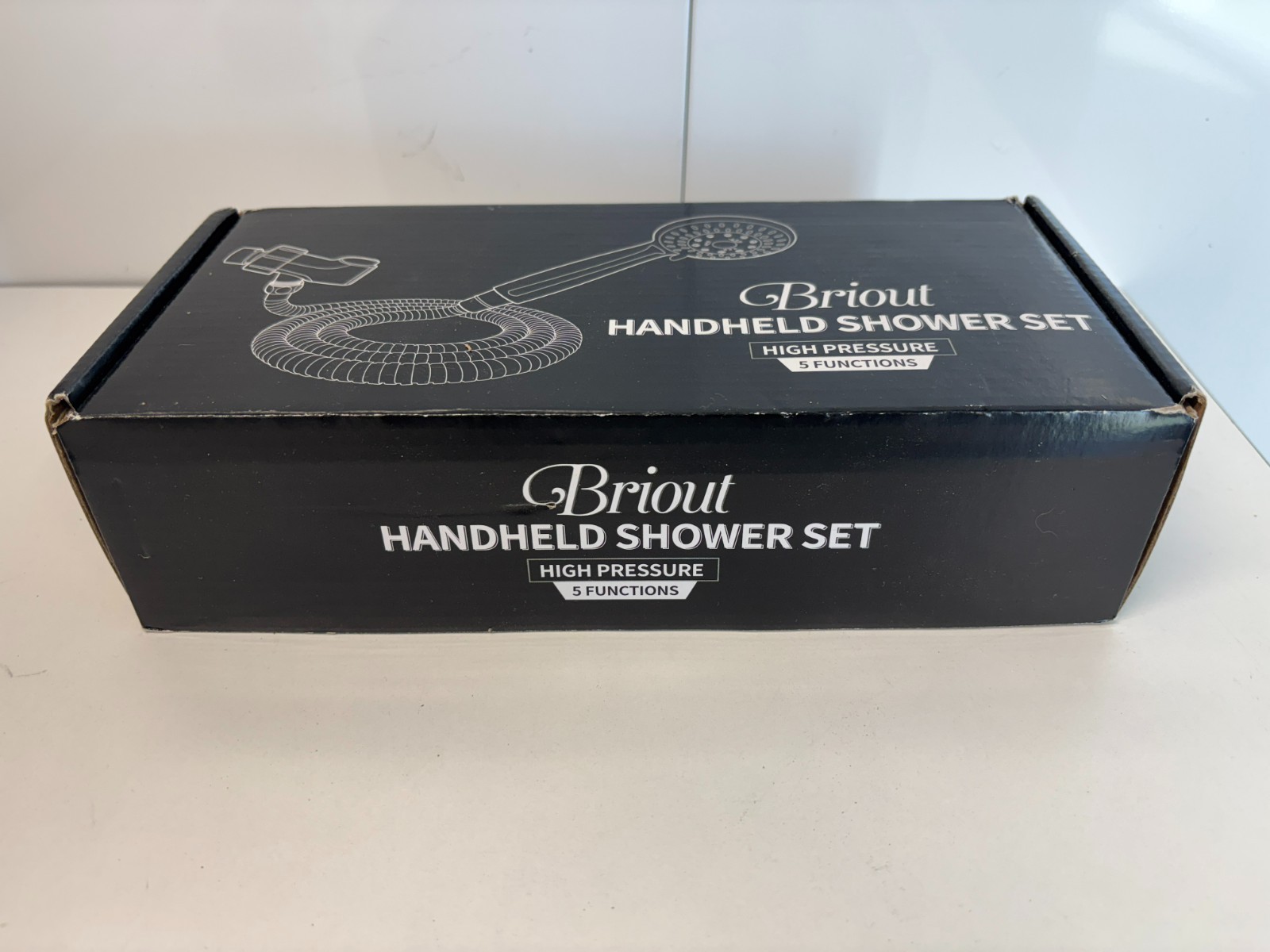 High Pressure Handheld Shower Head Briout 5-Settings Powerful NEW