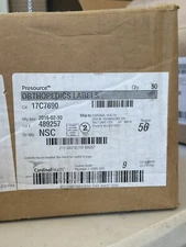 Full Case 50 Cardinal Health Orthopedics Labels Cat 17C7690 Sterile Single Use