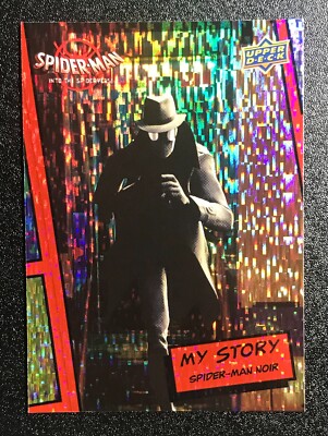 2022 UD Marvel Spider-Man Spider-Verse   SPIDER-MAN NOIR MY STORY RED FOIL  