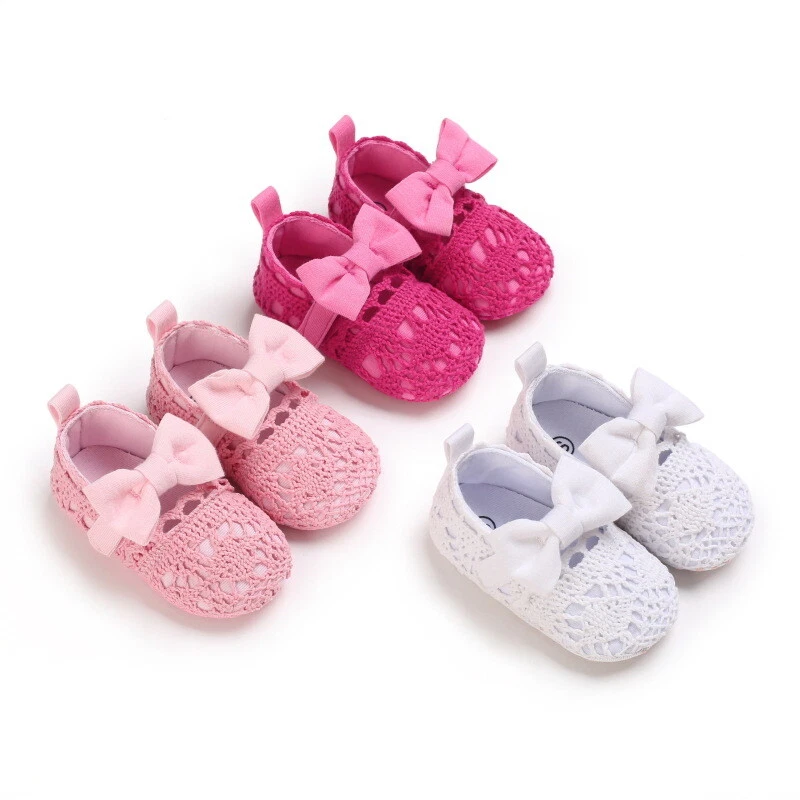 Newborn Baby Girl Crib Shoes Infant Party Dress Princess Shoes