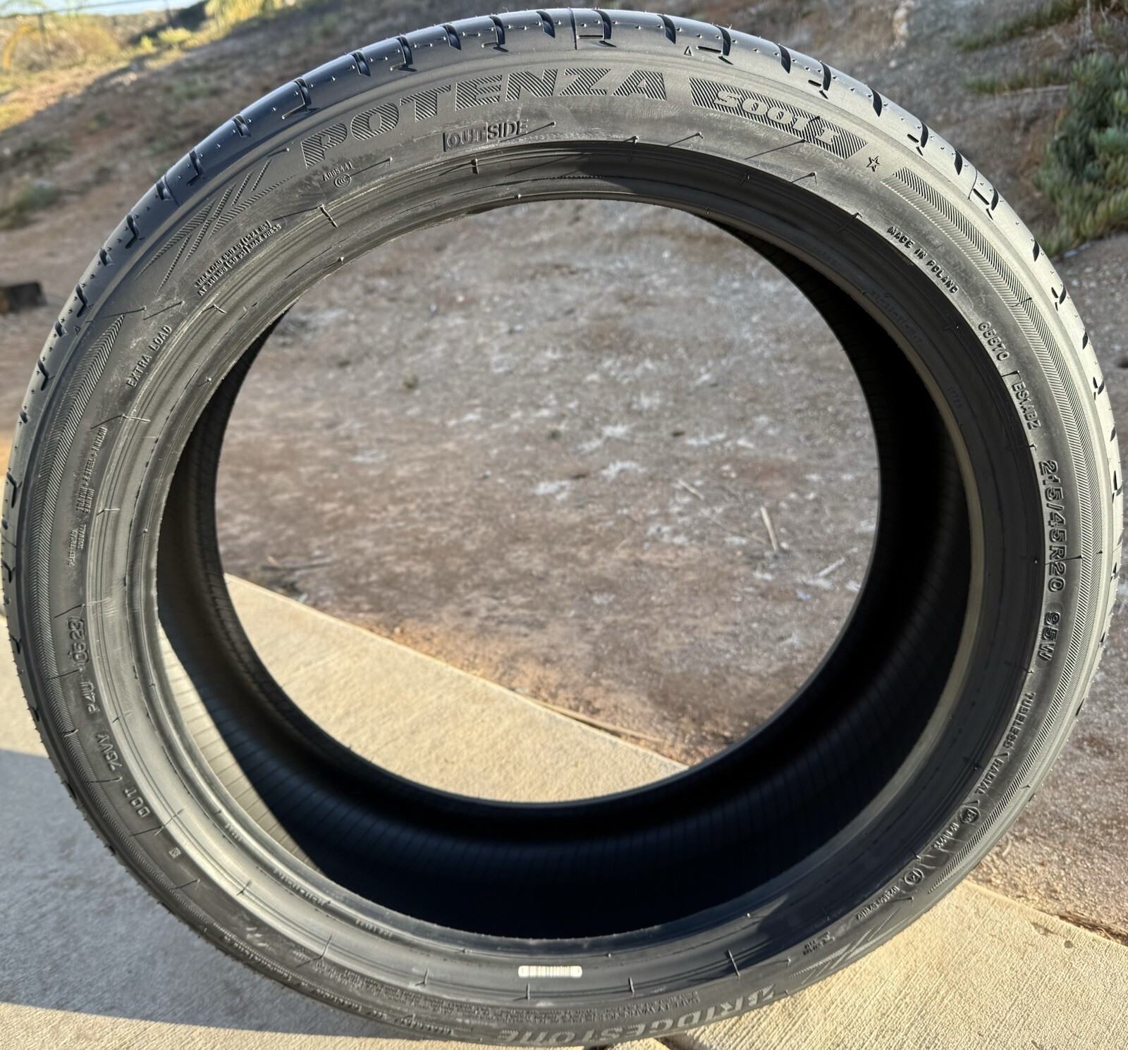 TWO BRAND NEW 215/45R20 95W Bridgestone Potenza S001 Tires BMW i8 Tires 2154520