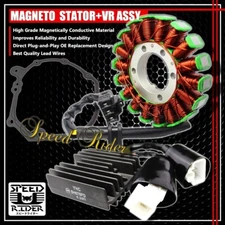 FOR 04-07 CBR 1000RR  MAGNETO COIL STATOR+VR VOLTAGE REGULATOR RECTIFIER+GASKET