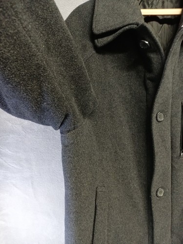 Lauren Ralph Lauren Coat Jacket Mens Size 40R Black Cashmere Wool Quilt Lining - Picture 16 of 19