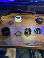 Thermaltake Water Hard Tube Fittings Black 6 Full Set PCs 2 Spares  Caps