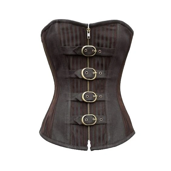 Corsés y Bustiers Marrón Mezcla de algodón para mujeres