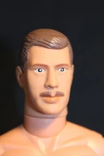 12" Male Action Figure Nude - Brown hair / Eyes Facial Hair - Hasbro 1996