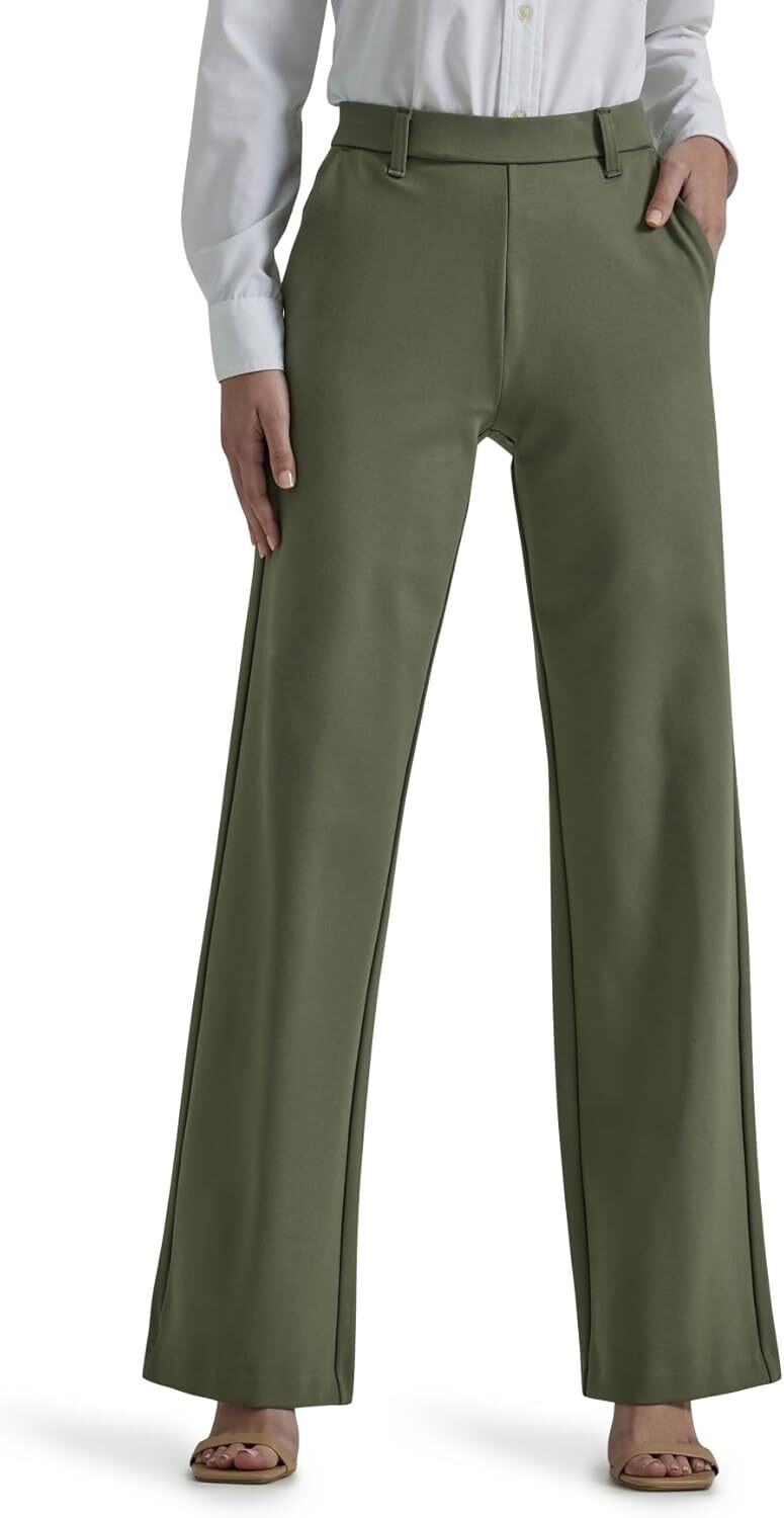 Lee Womens Ultra Lux Comfort Any Wear Wide Leg Pant