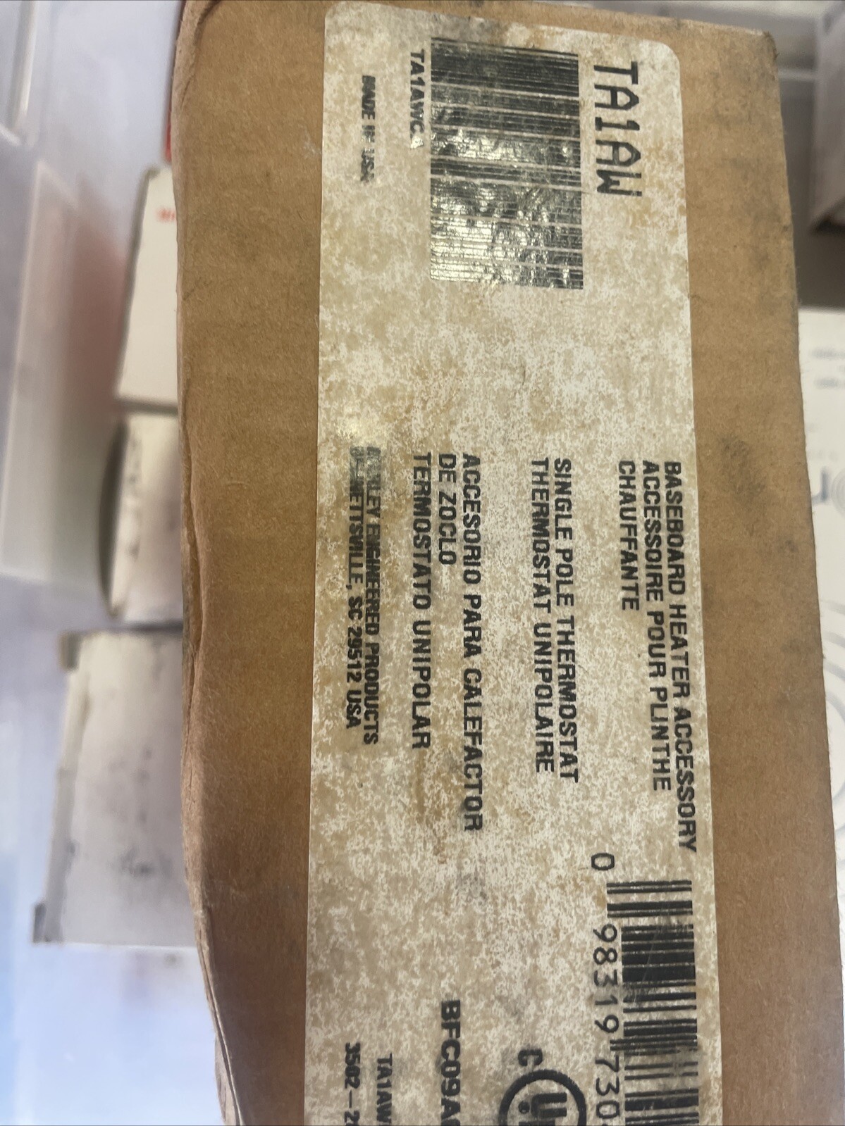 Marley TA1AW Baseboard Heater Single Pole Thermostat 22A @ 120-277VAC  product