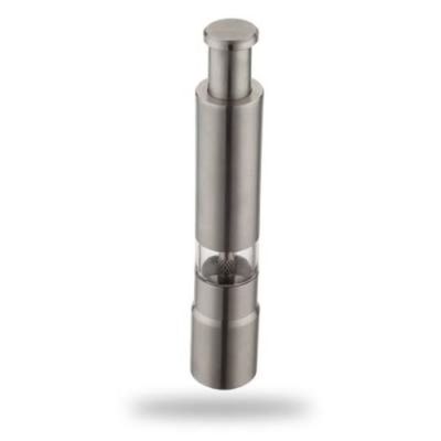 Auf Daumenruck: Mechanische Luxus Salz-und Pfeffermühle ! Gewürzmühle Edelstahl