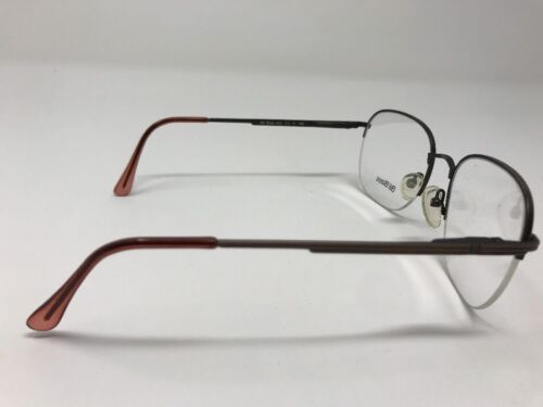 Bill Blass Eyeglasses 816 Bronze Half Rimless Demo Spring Flex Hinge 58mm Z324 - Afbeelding 1 van 6