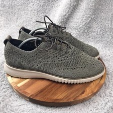 Cole Haan OriginalGrand Stitchlite Wingtip Oxfrord Mens 11M Gray Knit Sneakers