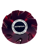 Strada Wheels Gloss Red Wheel Center Cap Caps # C-STRA-2 / E103S185-M (1 CAP)