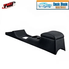 Full Length Console for 1967 - 68 Mustang Convertible with Factory AC - Black