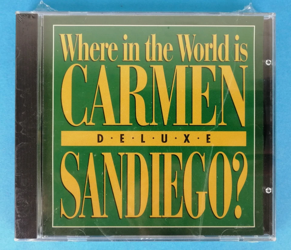 WHEN IN THE WORLD IS CARMEN SANDIEGO - CD ROM - 1992 - NUOVO SIGILLATO - RARO - Immagine 2 di 4