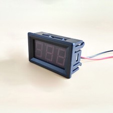 LED Voltmeter Car Motorcycle Voltage Gauge Panel Meter 12V 24V Digital Display