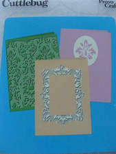 2009 Cuttlebug Provo Craft 5" Embossing Folder/Cutting Die Damask Frame 37-1920