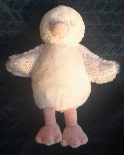 NEXT duck chick soft toy plush baby with floral wings VGC 592-328-012
